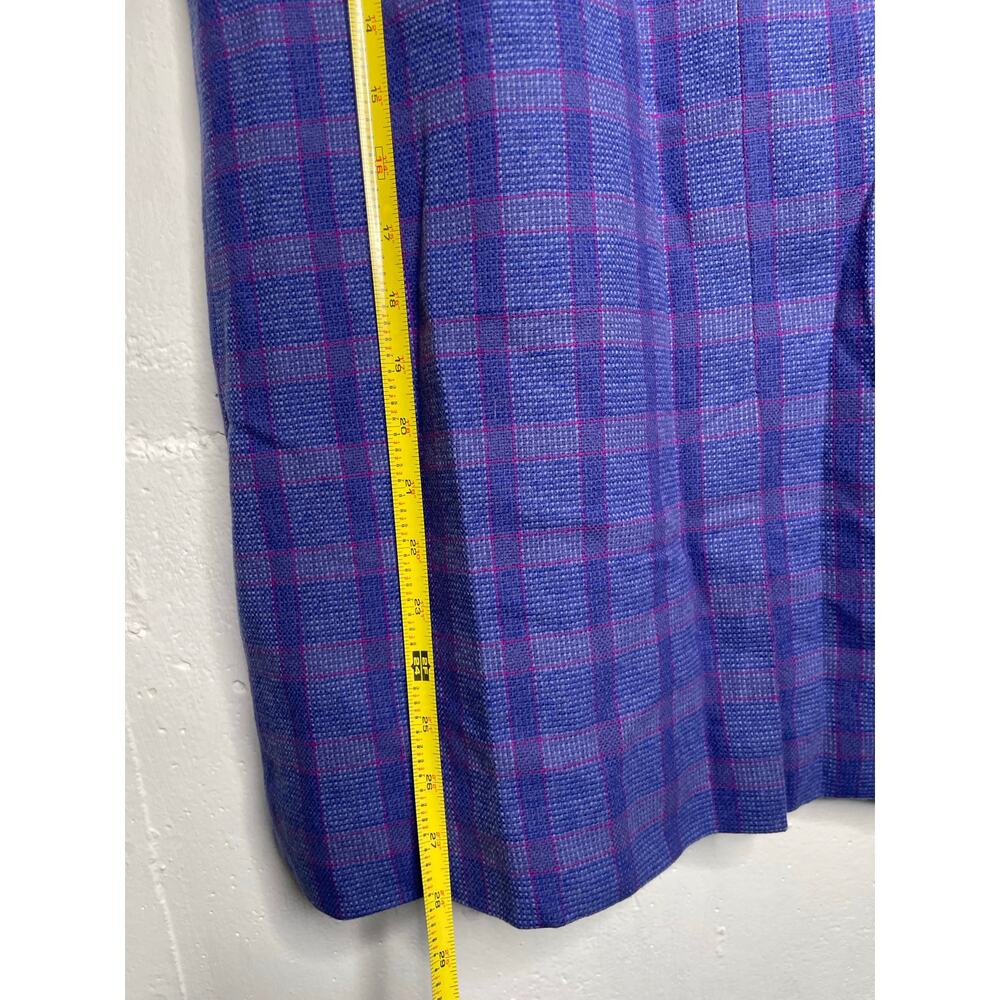 Vintage Pendleton Wool Midi Skirt Purple Plaid Size 10 - Picture 11 of 11